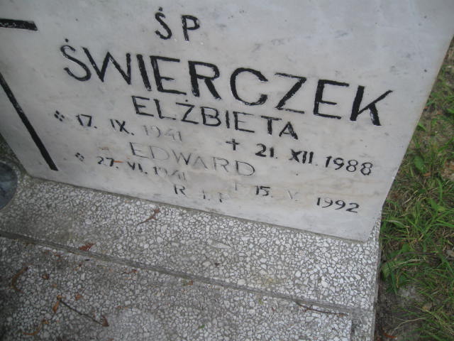 Edward Świerczek 1941 Bytom - Grobonet - Wyszukiwarka osób pochowanych