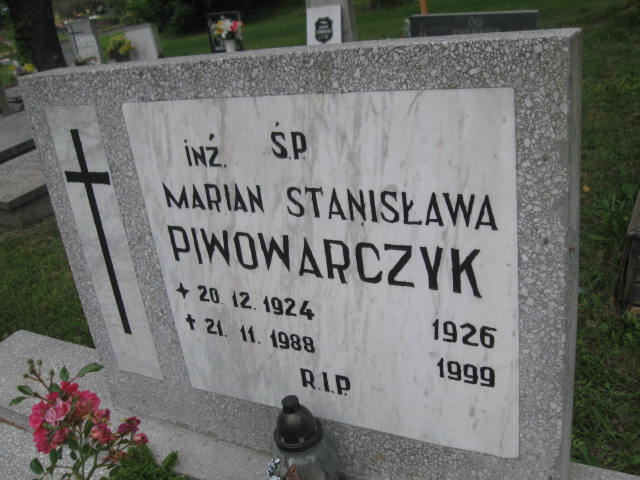 Marian Piwowarczyk 1924 Bytom - Grobonet - Wyszukiwarka osób pochowanych